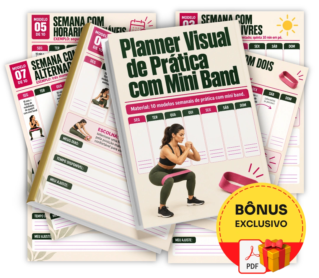 Planner Visual de Prática com Mini Band